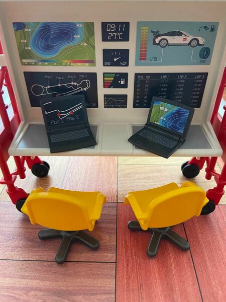 新品プレイモービル ポルシェチーム　コンピューター室　playmobil yoru ミニチュア　ドールハウス