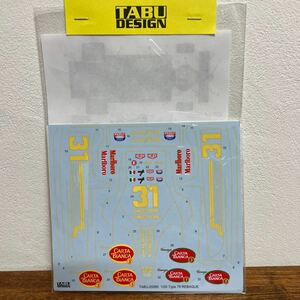 タブデザイン （TABU） 1/20 ロータスtepe79 REBAQUEデカール　T社対応