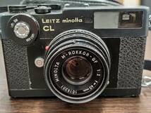 #③★USED☆ Leits Minolta ライツ ミノルタ CL M-ROKKOR-QF 40mm 1:2 レンズ付き レンジファインダー シャッター音のみ確認_画像2