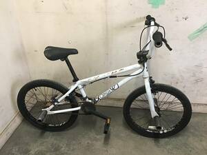 □岐阜発　△DK Opsis BMX/自転車/20インチ/変速無し/ホワイト/走行確認/サドル破れあり/防犯登録あり/現状品　R5.11/6□v