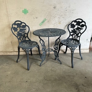 * Gifu departure garden chair 2 legs / garden table set / chair castings made / table aluminium / antique / garden / present condition goods R6.2/29*