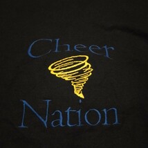 USA古着卸 Lサイズ Hanes ヘインズ Cheer Nation 刺繍 薄手スウェット_画像3