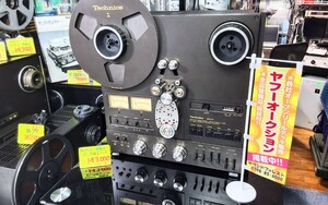 【HTS】Technics RS-1500U （2トラ38/4トラ再生）整備済の良品 動作保証付き「管 T 096」