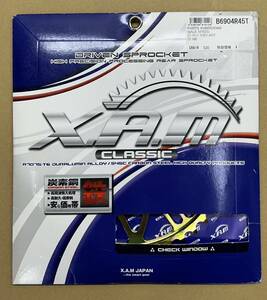 新品1点限★XAM ザム★定価11550円★ゲイルスピード/ホイール 用●530-45T★リア/スプロケット/スチール/タフライト(レインボー)B6904R45T