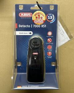 ●新品1点限★ABUS●アブス★定価27280円★Detecto/7000 RS1/B logo YE★アラーム/ディスクロック★3D傾斜センサー(携帯用にも )ディテクト