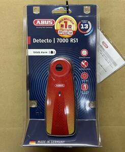 ●新品1点限★ABUS アブス★定価27280円★Detecto/7000 RS1/B sonic RD★アラーム/ディスクロック★3D傾斜センサー(携帯用にも )ディテクト