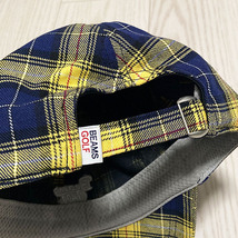 BEAMS チェック柄 キャップ GOLF ビームス レディース ☆美品_画像4