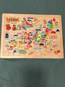 木製　日本地図パズル
