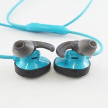 BOSE SoundSport wireless headphones ワイヤレスイヤホン USED品 スポーツ向け 防滴 NFC対応 マイク ボーズ アクア 完動品 1円〜 S V0003_画像3