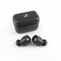 SENNHEISER CX 400BT True Wireless 完全ワイヤレスイヤホン USED品 CX400TW1 マイク カナル型 ゼンハイザー ブラック 完動品 S V0077_画像1