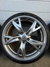 日産 フェアレディZ Z34 純正アルミホイール 4本セット 225/40R19 9j +47 255/35R19 10j +30 114.3 5H RAYS レイズ バリ溝　直接取引のみ_画像5