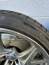 日産 フェアレディZ Z34 純正アルミホイール 4本セット 225/40R19 9j +47 255/35R19 10j +30 114.3 5H RAYS レイズ バリ溝　直接取引のみ_画像7