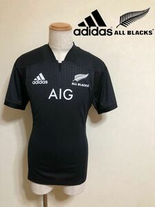 【新品】 adidas ALL BLACKS アディダス ラグビー オールブラックス 1ST レプリカ ジャージ ユニフォーム サイズM 半袖 黒 AP5663