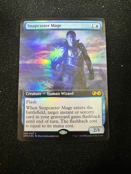 MTG 瞬唱の魔導士 拡張アート 英語 Foil