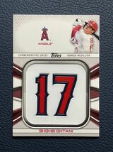 大谷翔平2022 Topps Commemorative Player Jersey Number Medallion #JNM-SO_画像1