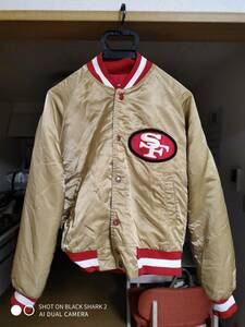 90's Chalk Line '' San Francisco 49ERS'' スタジャン USA製