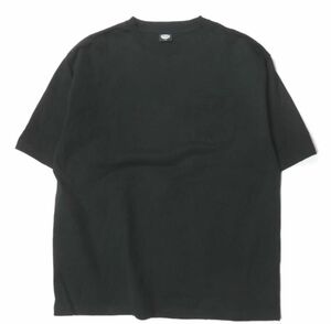 FREAK'S STORE ヘビーウェイトコットン オーバーサイズポケットTシャツ ブラック(Sサイズ)