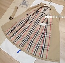 最終価格です●本物上質●バーバリー　BURBERRY トレンチコート ベージュ アウター ロング ベルト　ヘリテージ　現行モデル　素敵め　XS S_画像6