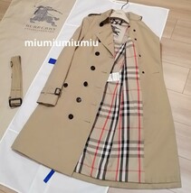 最終価格です●本物上質●バーバリー　BURBERRY トレンチコート ベージュ アウター ロング ベルト　ヘリテージ　現行モデル　素敵め　XS S_画像5