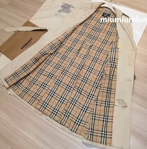 最終価格●本物上質●バーバリー バーバリーロンドン BURBERRY LONDON トレンチコート ノバチェック 英国製 ベージュ　L XL ロング丈　_画像4