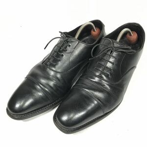 【リーガル】本物 REGAL 靴 約26.5cm 黒 ストレートチップ ビジネスシューズ 内羽根式 本革 レザー 男性用 メンズ