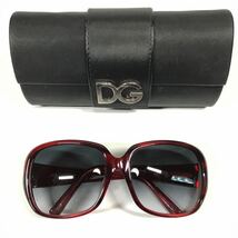 【ドルチェ&ガッバーナ】本物 DOLCE&GABBANA サングラス ロゴテンプル DG4049 ボルドー色 メンズ レディース 日本製 ケース付き 送料520円_画像1