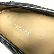 【バーバリー】本物 BURBERRY 靴 26cm 黒 ローファー スリッポン ビジネスシューズ 本革 レザー 男性用 メンズ 26_画像9