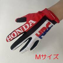 送料込み 新品・未使用 Mサイズ HONDA ホンダ HRC グローブ トロイリー CBR トリコロール モトクロス_画像1