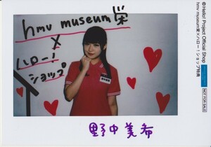 野中美希 12/30『モーニング娘。museum ― モーニング娘。誕生20周年記念 ―』hmv museum栄 × ハロー!ショップ特典写真