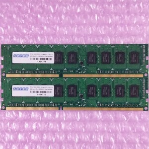 【動作確認済み】ADTEC DDR3-1600 16GB (8GB×2枚) PC3L-12800E デスクトップ用メモリ ECC Unbuffered DIMM / 在庫3