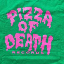 ワニマ Tシャツ WANIMA ピザロゴTシャツ wanima バンドTシャツ PIZZA OF DEATH 半袖Tシャツ ピザオブデス オフィシャルTシャツ KENTA 緑_画像3