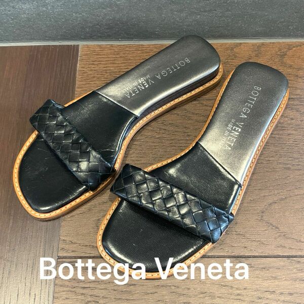 Bottega Veneta ボッテガヴェネタ フラットサンダル イントレチャート レザー 本革 レディース サンダル 靴 