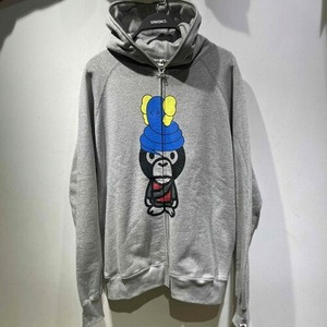 A BATHING APE 2006 KAWS FULL ZIP HOODIE Lサイズ アベイシングエイプ カウズ フルジップ ベイプ パーカー BAPE