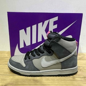 NIKE SB DUNK HIGH PRO MEDIUM GREY 27.5cm DJ9800-001 ナイキエスビー ダンクハイプロミディアムグレー