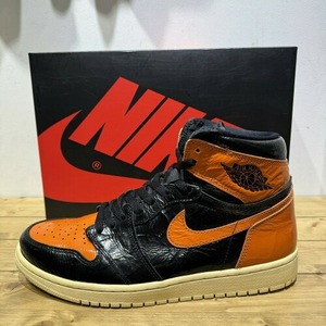 NIKE 2019 AIR JORDAN1 RETRO HIGH OG SHATTERED BACKBOARD3.0 28.0cm 555088-028 ナイキ エアジョーダン1 ハイ シャタバ スニーカー