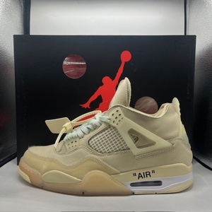 NIKE WMNS OFF-WHITE AIR JORDAN 4 RETRO SP 29cm 2020 CV9388-100 ナイキ×オフホワイト ウィメンズエアジョーダン4レトロ