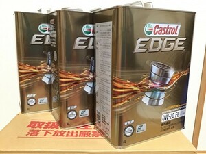  nationwide free shipping 4L×3ps.@ Castrol EDGE engine oil 0W-20 FE SP/GF-6 4 wheel gasoline car for 