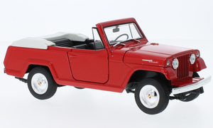 1/24 ジープ ジープスター コマンドー 赤 レッド Welly Jeep Jeepster Commando red 1:24 梱包サイズ60