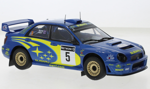 1/24 スバル インプレッサ ラリー IXO Subaru Impreza S7 No.5 Rallye WM Rally of Great Britain 2001 1:24 80サイズ