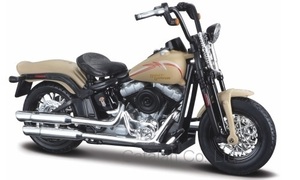 1/18 ハーレーダビッドソン クロスボーンズ ベージュ Harley Davidson FLSTSB Cross Bones matt beige 2008 1:18 Maisto 梱包サイズ60