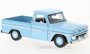 1/24 シボレー フリートサイド ピックアップ 水色 ライトブルー Chevrolet C10 Fleetside Pick Up 1966 梱包サイズ80