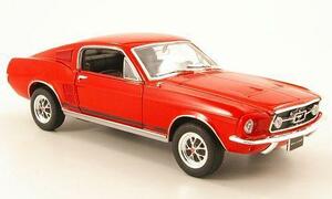 1/24 Ford Mustang GT フォード マスタング ムスタング 1967 赤 レッド Welly 梱包サイズ60