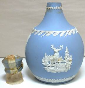 13K 古酒 訳あり グレンフィディック Glenfiddich 21年 ウェッジウッド WEDGWOOD Jasper ジャスパー 陶器 青 フルボトル 1円スタート