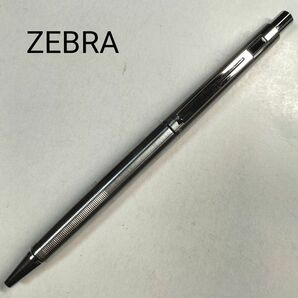 ゼブラ ZEBRA ボールペン シルバー 銀色 金属軸 ノック式 廃番 廃盤 レア 希少 生産終了品 文房具 コレクション 筆記具