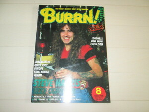 BURRN!　1986年8月号　表紙　スティーヴ・ハリス　ポスター　DIO