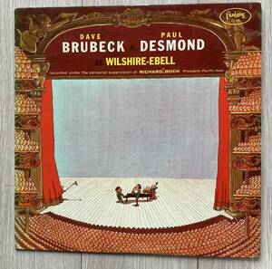 US ORIGINAL 赤盤 DG FLAT MONO / DAVE BRUBECK & PAUL DESMOND AT WILSHIRE-EBELL / FANTASY 3249