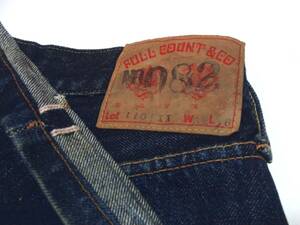 即決早勝!!旧FULLCOUNT色落インディゴデニムLot1101XX【VINTAGEデニム】フルカウントLEVI'S501XXレプリカジーンズW32☆赤耳ハチの巣鬼髭