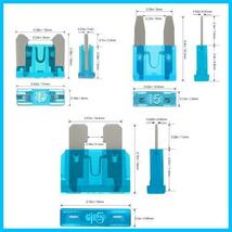 JOREST 180個カーヒューズキット 60個ミニ平型ヒューズ + 60個平型ヒューズ + 60個低背ヒューズ + 1個ヒューズクリップ_画像3