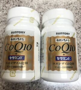 [Бесплатная доставка] Новая неоткрытая Suntory Nature Coq10 Coenzyme Sesamin E 90 Таблетки x 2 Крайний срок 2025.3 [Оперативное решение]