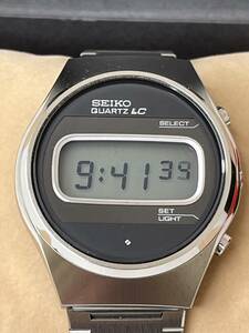 【M220】SEIKO QUARTZ LC 0644-8000 動作品 年代物 SSケース 腕時計